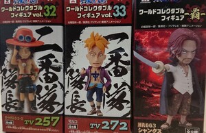 ワンピース ワールドコレクタブル シャンクス エース マルコ フィギュア