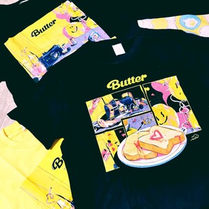 BTS【Butter】イラストTシャツA【S】