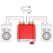 Miniampl Bluetooth 5.0 パワーアンプ bluetooth 50W×2 HiFi オーディオ 19V 電源付き ホワイト　_画像3