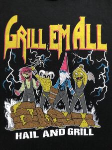 Grill em All Metallica Kill em All ヴィンテージ バンドＴ manowar slayer iron maiden judas priest ozzy pantera in-n-out McDonald