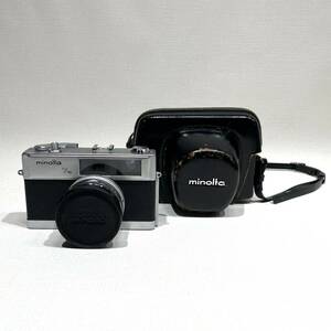 アンティーク！ミノルタ MINOLTA HI-MATIC 7S ハイマチック フィルムカメラ レンズ ROKKOR-PF 1:1.8 f=45mm 現状品 ビンテージ ケース付き