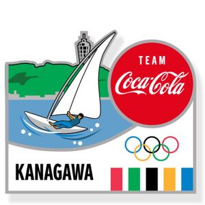 コカ・コーラ ピンバッチ 東京2020 オリンピック 神奈川県
