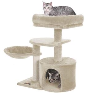 キャットタワー ミニ 子猫やシニア猫にお勧め 省スペース 爪とぎ 高さ68cm