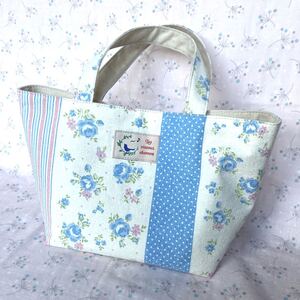 ハンドメイド ミニトートバッグ トートバッグ 花柄 一部難ありです