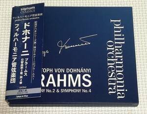 CD　ブラームス 交響曲2&4番/ドホナーニ/PO/2枚組/UK盤