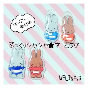 ぷっくりツヤツヤ★ネームタグ