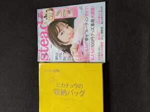 steady 2020年10月号　川口春奈　ピカチュウ　収納バッグ　コットン　ポケモン　ポケットモンスター　肌荒れ　掃除　インテリア　即決