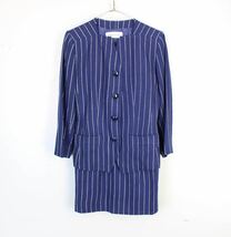 OLD YVES SAINT LAURENT STRIPE PATTERNED SET UP SKIRT/オールドイヴサンローランストライプ柄セットアップスカート_画像4