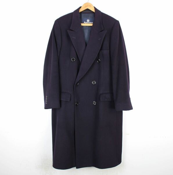Aquascutum CASHMERE100% DOUBLE CHESTERFIELD COAT MADE IN ENGLAND/アクアスキュータムカシミヤ100%ダブルチェスターフィールドコート
