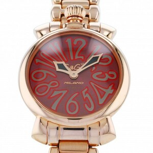 GaGa MILANO Manuare 35 мм 6021.4 Красный циферблат Новые старые женские часы, Ка линия, Гага Милано, Руководство