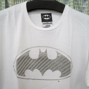 ジャンク！ecko・”バットマン”・半袖Tシャツ・Lサイズ・ホワイトｘシルバー！ 