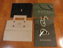 ショップバック／グッチ・ブルガリ・アルマーニエクスチェンジ・ラルフローレン ＆ リボン／ブルガリ ★GUCCI・BVLGARI・A/X・Ralph Lauren_画像1