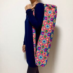 【新品】アジアンネオンカラー ヨガマット ケース バッグ