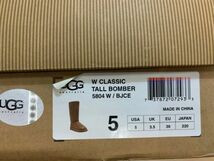 ★UGG/アグ W CLASSIC TALL BOMBER クラシックトールボンバー #5804/BJCE レディースムートンブーツ サイズ5 日本サイズ22cm USED ★_画像8