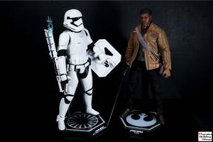 【中古】1/6 ホットトイズ『スター・ウォーズ／フォースの覚醒』フィン＆ファースト・オーダー ストームトルーパー２体セット