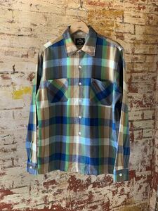 60s OVEN BAKED PLAID WOOL SHIRT DEAD STOCK NOS ヴィンテージ ビンテージ チェックシャツ ウールシャツ デッドストック 50s アメトラ