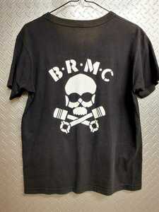 ストリートバイカースタイルUS製B.R.M.CスカルロゴTシャツ