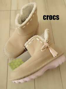 crocs*C12/18,5cm~ симпатичный! мутон ботинки * новый товар 