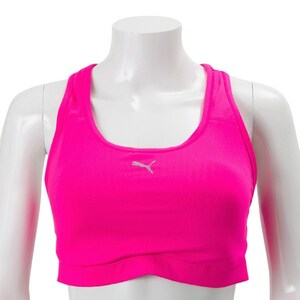  new goods * Lady's S[PUMA]bla top middle support sports bra / pink FEELCYCLEfi-ru cycle running jo silver g training 