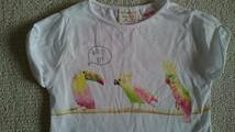 ZARA　98　白・鳥のTシャツ_画像2