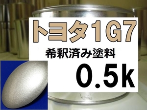 ◆ トヨタ1G7　塗料　シルバーM　マークX　希釈済