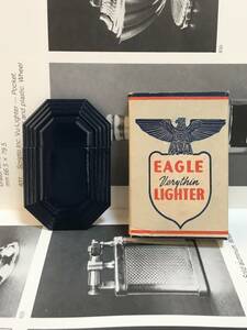1940's Negbaur streamline eagle lighter イーグルライター　ダークブルー　ミント　超希少品