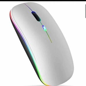 ワイヤレスマウス クリック静音 薄型無線マウス ワイヤレス USB (グレー)