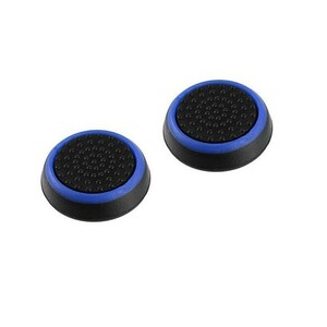 2個セット PS4等 コントローラー キャップ ジョイスティック カバー 黒 青