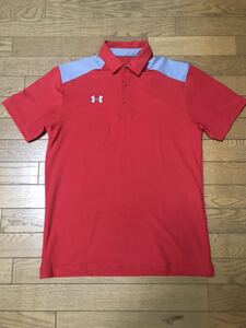 UNDER ARMOUR MEN’S SHORT SLEEVE SHIRTS size-M(着丈73身幅55) 中古(超美品) 送料無料 NCNR