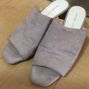☆JELLY BEANS ジェリービーンズ シンプルミュールサンダル スエード サイズ24㎝ 24.5㎝☆
