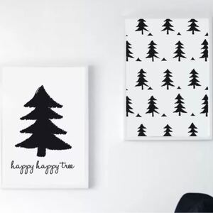 北欧*happy happy tree/A4ポスター 2枚セット/即購入OK☆