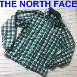 ザノースフェイス ジャンパー パーカー ブルゾン チェック レディース グリーン The North Face ナイロンジャケット