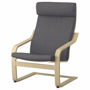 IKEA персональный стул POANG береза /skiftebo- темно-серый стоимость доставки Y750!