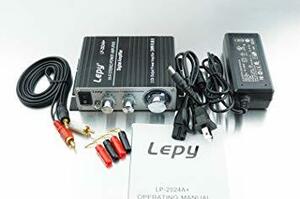 ブラック（Lepy社5A電源、RCAケーブル付き） Lepy 新モデル LP-2024A+ (ブラック)デジタルアンプ（本体+R