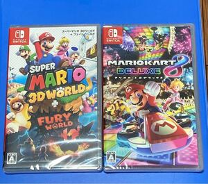 マリオカート8とスーパーマリオ3Dワールド 新品未開封