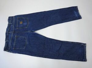 carhartt カーハート SLIM PANT デニムパンツ ジーンズ メンズ ビッグサイズ (W38 - L32) 色落ち　 ●S-058