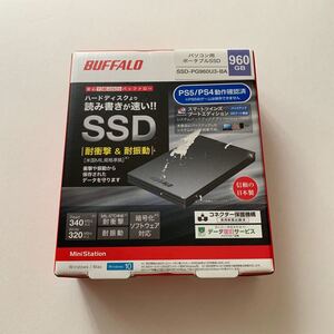 未開封 ポータブルSSD BUFFALO SSD-PG960U3-BA