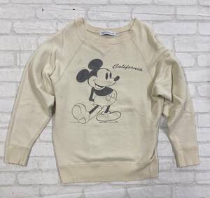 ■ Ron Herman ロンハーマン Disney Mickey Mouse ディズニー ミッキー マウス RHC ヴィンテージ加工 トレーナー スウェット S