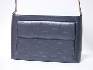 送料無料 LOUIS VUITTON ルイヴィトン マット アルストン ブルー ショルダーバッグ M55125 美品