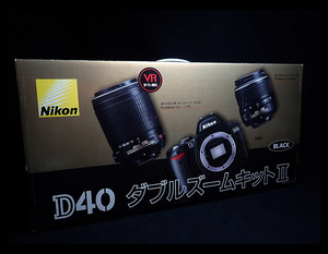 【海蛍】Nikon/ニコン D40 ダブルズームキットⅡ ブラック