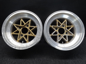 ★☆当時物 TECHNO テクノレーシング 14インチ 7J +2 P.C.D120 4H 2本 ②☆★