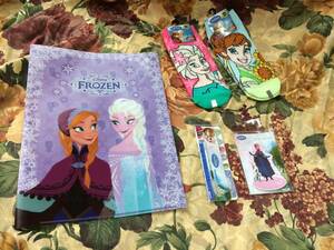 アナ雪 ★ DISNEY FROZEN アナと雪の女王 DISNEY クリアファイル スタンドタイプ TACK MEMO メモ 付箋 靴下 22 23 24 2足 新品 ★