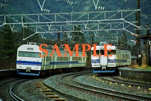 Ｆ-18【鉄道写真】Ｌ版1枚　４１９系　４1５系　北陸本線