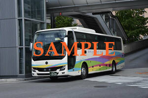 D-3[ bus photograph ]L version 4 sheets turtle. . bus aero Ace Fukuoka line Hakata (1)