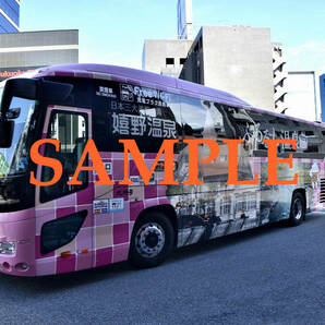 D-３【バス写真】Ｌ版４枚 九州急行バス ガーラ 嬉野温泉ラッピング車 高速車 福岡線の画像2