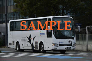 D-３【バス写真】Ｌ版２枚　西日本鉄道　西鉄バス　エアロクイーン　どんたく号　名古屋線