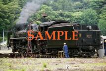 Ｆ-19【鉄道写真】Ｌ版５枚　C571　C56160　SLやまぐち号　山口線_画像4