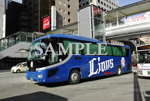 D[ bus photograph ]L version 1 sheets Seibu bus ga-la Fukuoka line lion z Express 