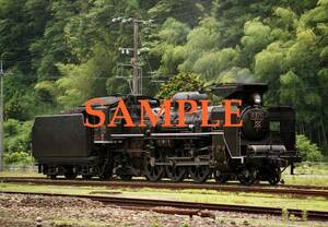 Ｆ-19【鉄道写真】Ｌ版５枚　C571　C56160　SLやまぐち号　山口線