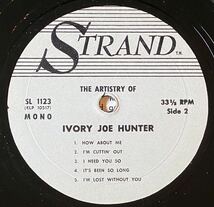 Ivory Joe Hunter / Memphis Slim US Original LP The Artistry Of Ivory Joe Hunter_画像4